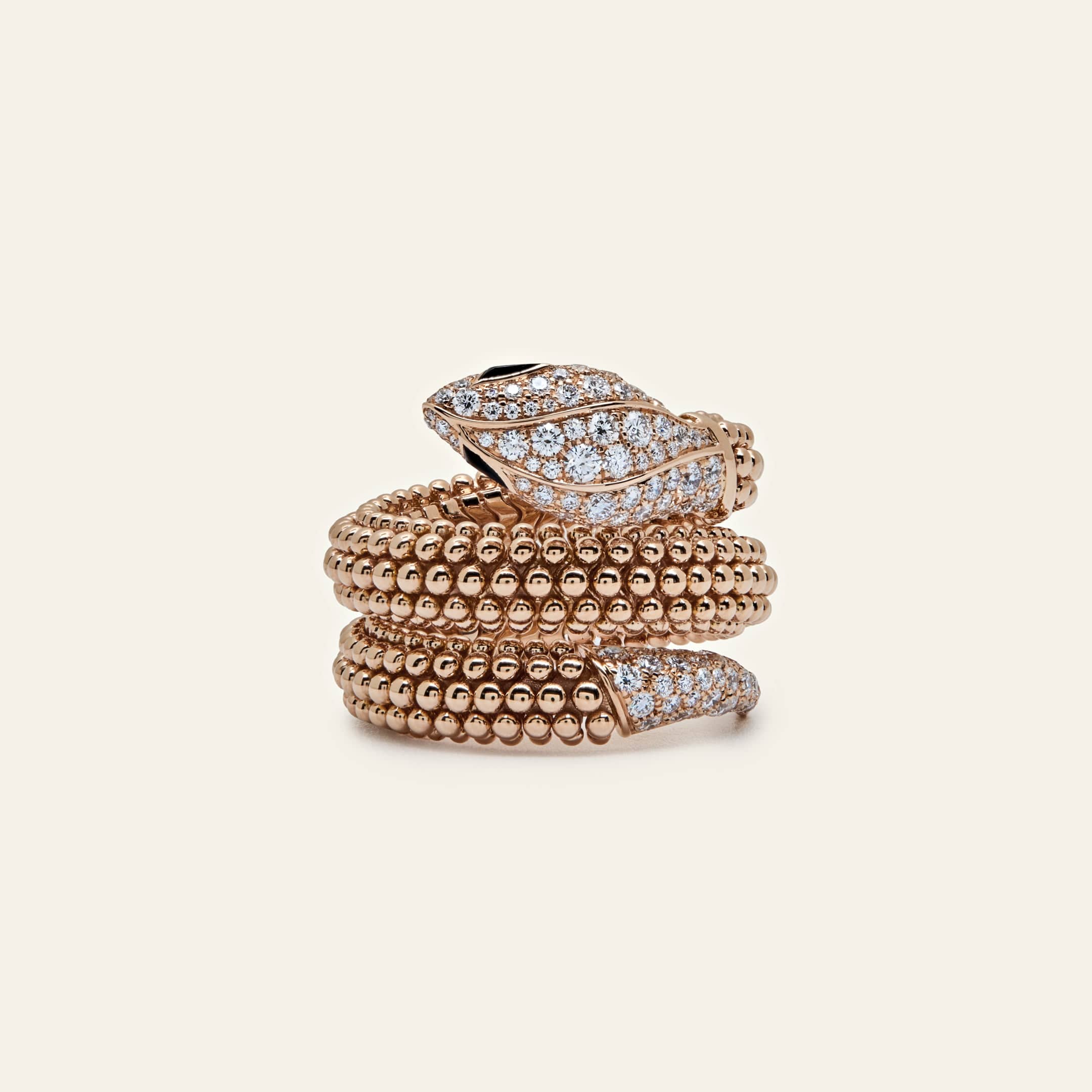 Bvlgari Pallini Serpenti Ring 358664 Rose Gold
