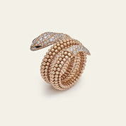 Bvlgari Pallini Serpenti Ring 358664 Rose Gold