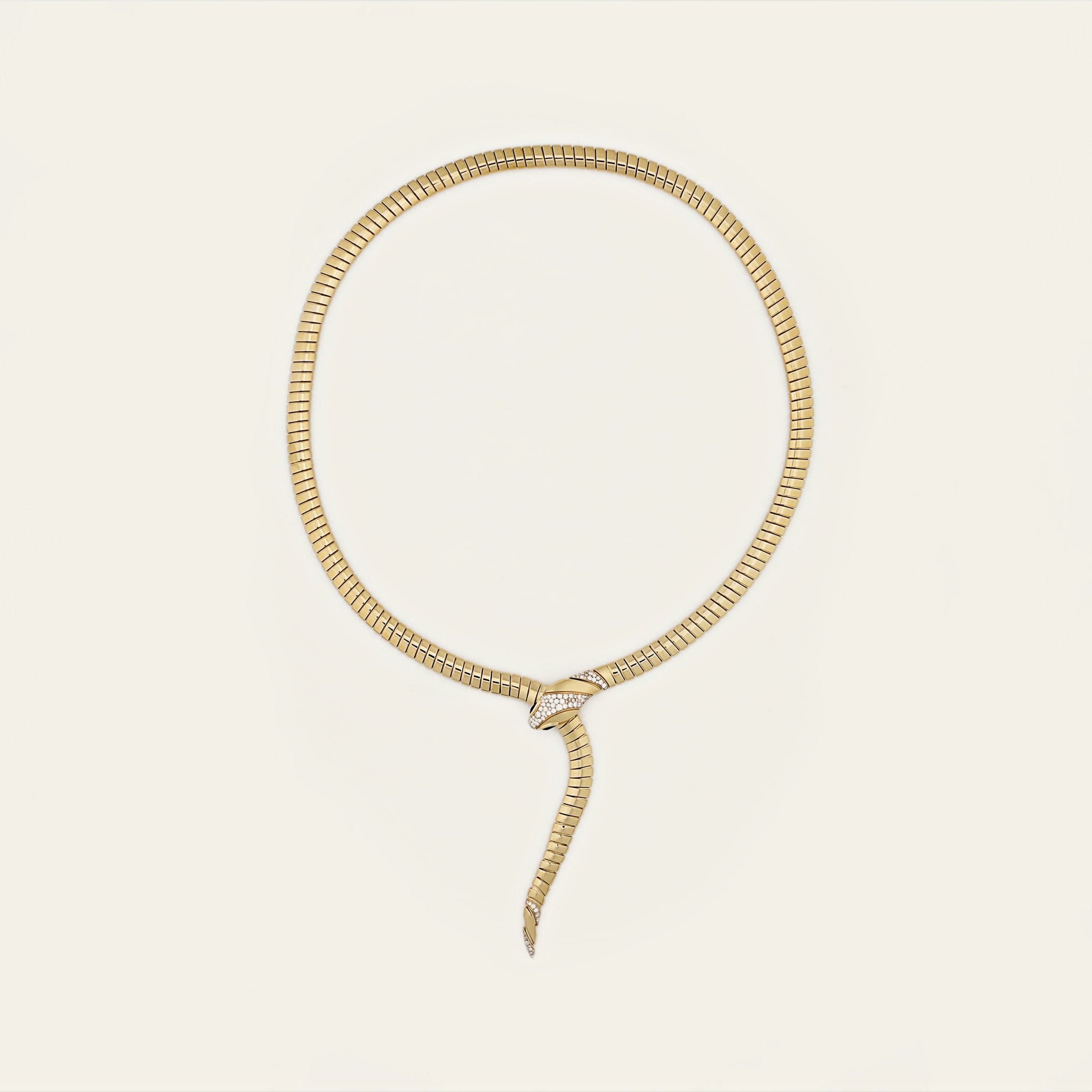 Bvlgari Serpenti Necklace – 18K Gold & Diamond Icon of Timeless