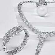 BVLGARI Serpenti Two-Coil Bracelet White Gold Diamond 357274