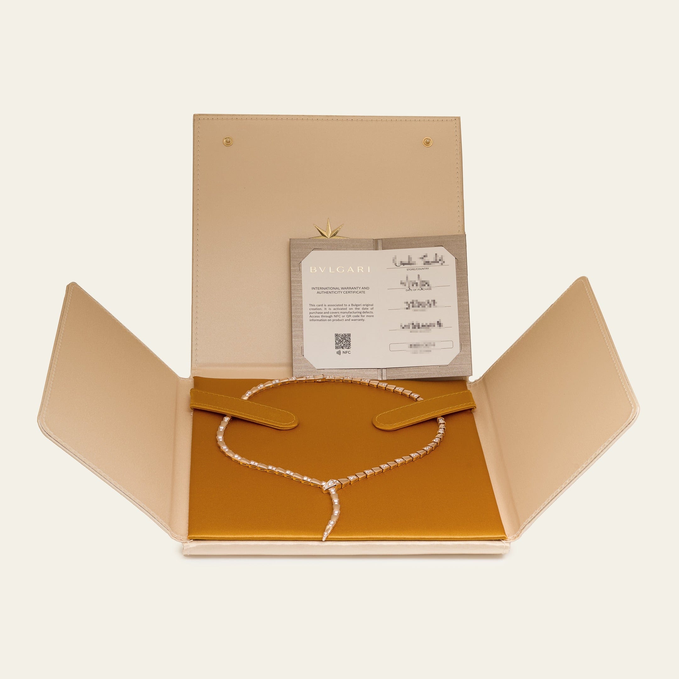 BVLGARI Serpenti Viper Necklace 353037 in Rose Gold