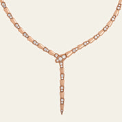 BVLGARI Serpenti Viper Necklace 353037 in Rose Gold