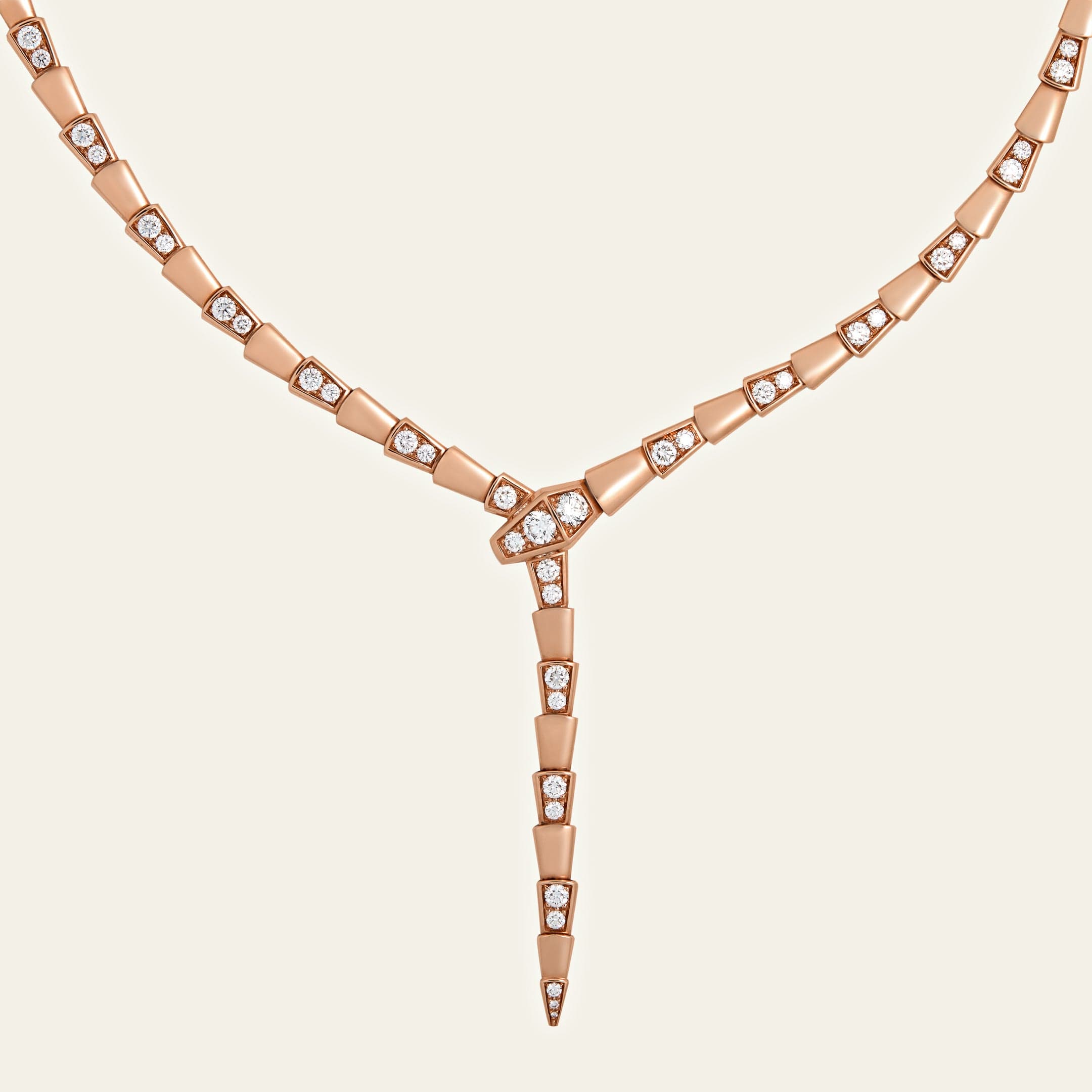 BVLGARI Serpenti Viper Necklace 353037 in Rose Gold