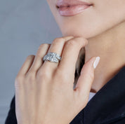BVLGARI Serpenti Viper Ring One-Coil White Gold Full Pavé Diamond Set 345223