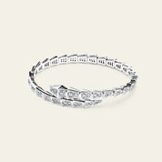 BVLGARI Serpenti Viper Slim Bracelet White Gold Full Pavé Diamonds 361140