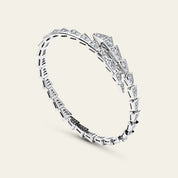 BVLGARI Serpenti Viper Slim Bracelet White Gold Full Pavé Diamonds 361140