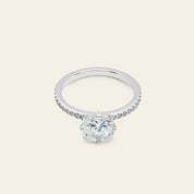 Cushion Cut Diamond White Gold Engagement Ring