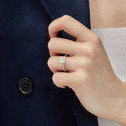 Cushion Cut Diamond White Gold Engagement Ring