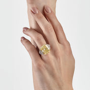 Fancy Intense Yellow Diamond Engagement Ring
