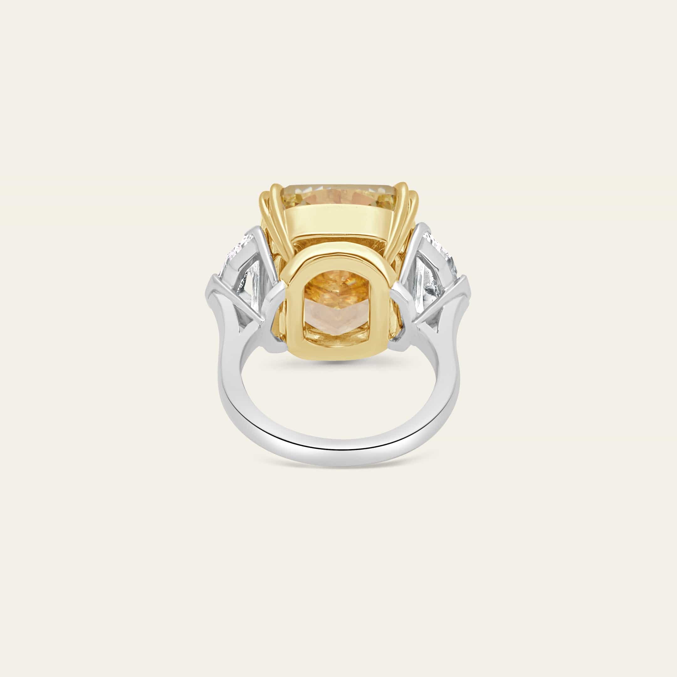 Fancy Intense Yellow Diamond Engagement Ring