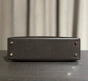 Hermès Bai-Brun Mini Kelly Sellier 20 Madame Permabrass Hardware