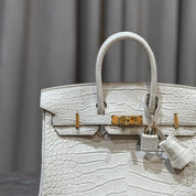 Hermès Beton Birkin 25 Matte Alligator Gold Hardware