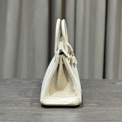 Hermès Beton Birkin 25 Matte Alligator Gold Hardware