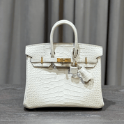 Hermès Beton Birkin 25 Matte Alligator Gold Hardware