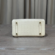 Hermès Beton Birkin 25 Matte Alligator Gold Hardware