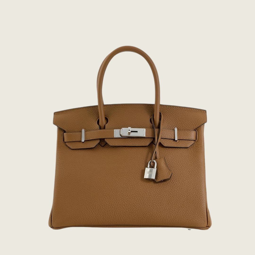 Hermès Alezan Birkin 30 – Brown Birkin Bag Togo Palladium Hardware