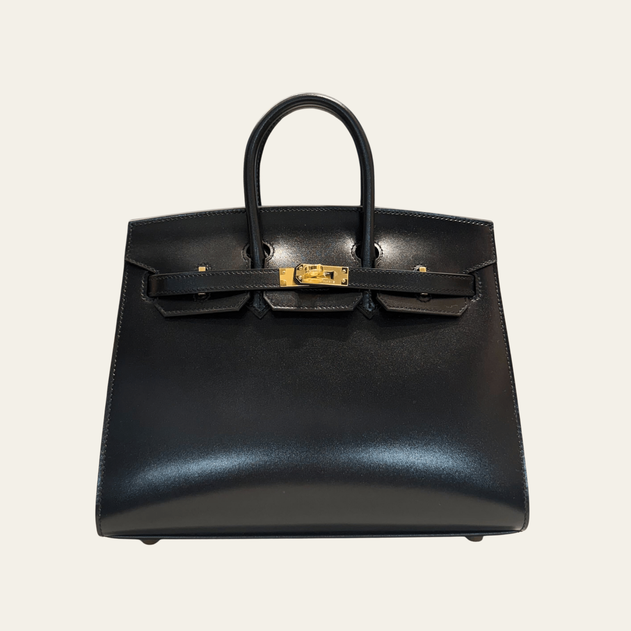 Hermès Birkin Sellier 25 Noir – Black Birkin Bag Box Leather Gold