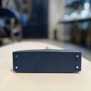 Hermès Bleu de Prusse Mini Kelly Sellier 20 Epsom Palladium Hardware