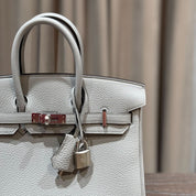 Hermès Bleu Glacier Birkin 25 Togo Palladium Hardware