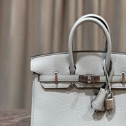 Hermès Bleu Glacier Birkin 25 Togo Palladium Hardware