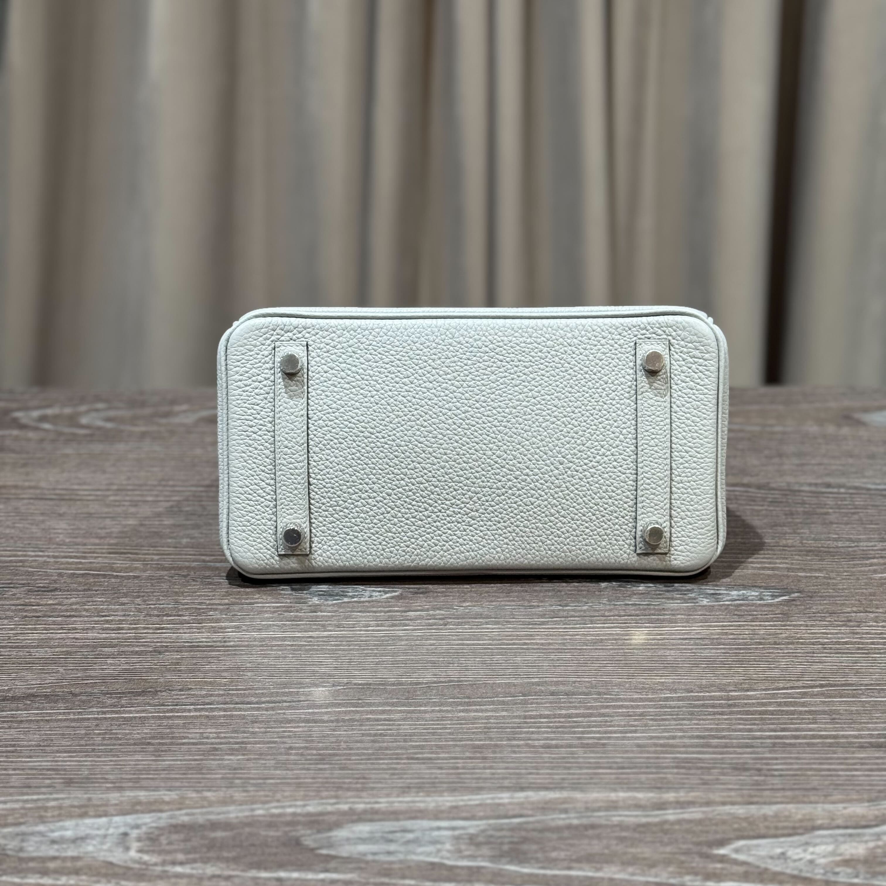 Hermès Bleu Glacier Birkin 25 Togo Palladium Hardware