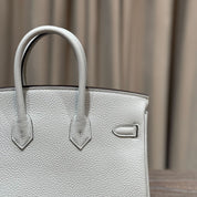 Hermès Bleu Glacier Birkin 25 Togo Palladium Hardware