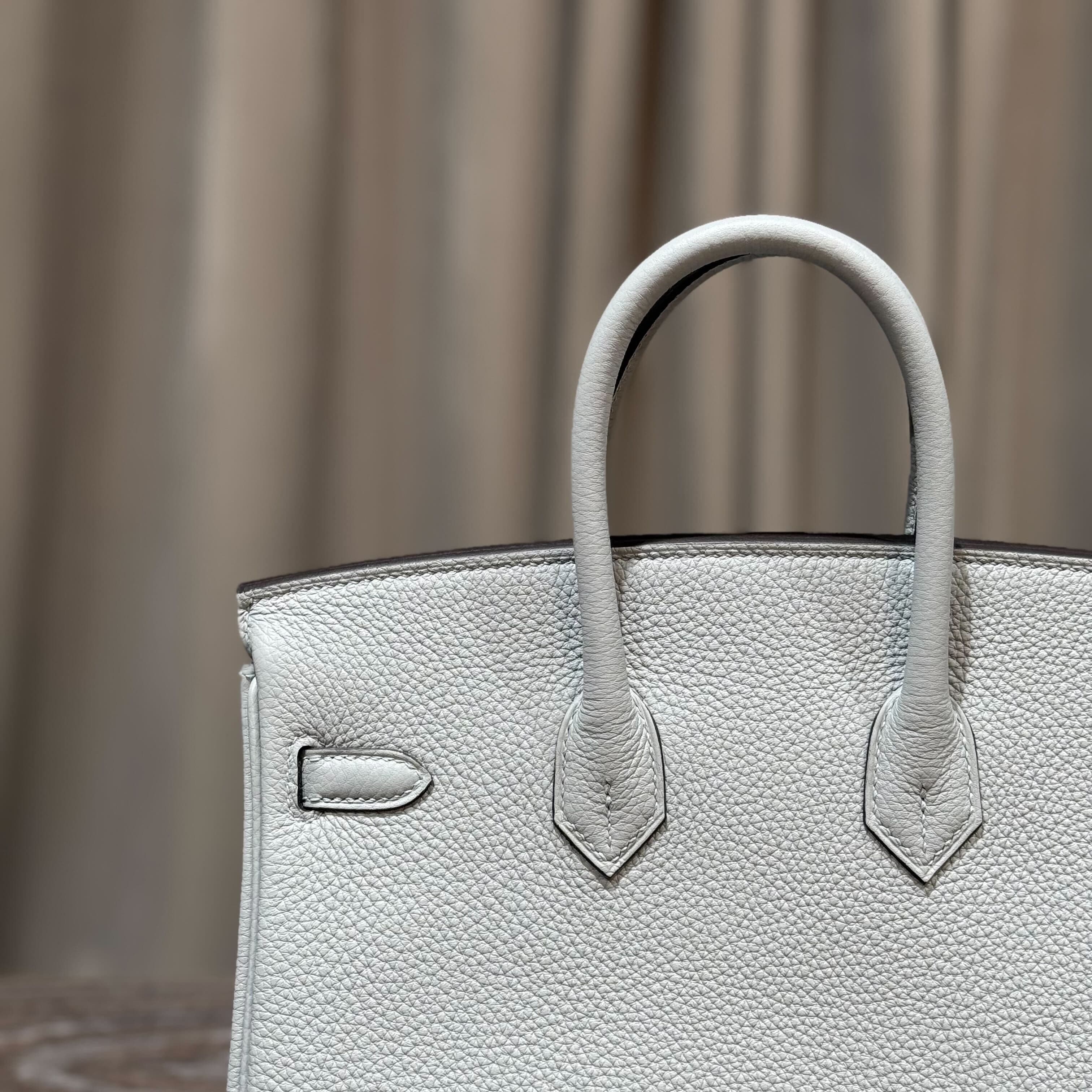 Hermès Bleu Glacier Birkin 25 Togo Palladium Hardware