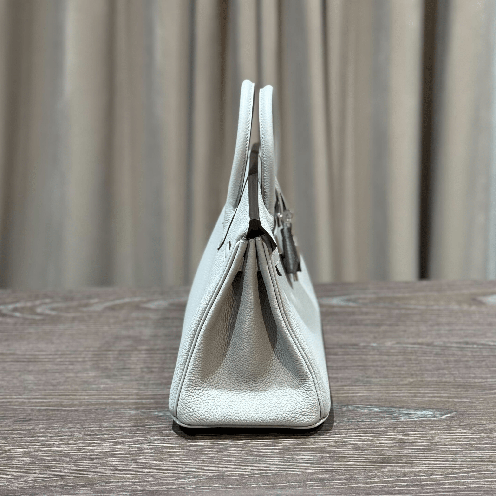 Hermès Bleu Glacier Birkin 25 Togo Palladium Hardware