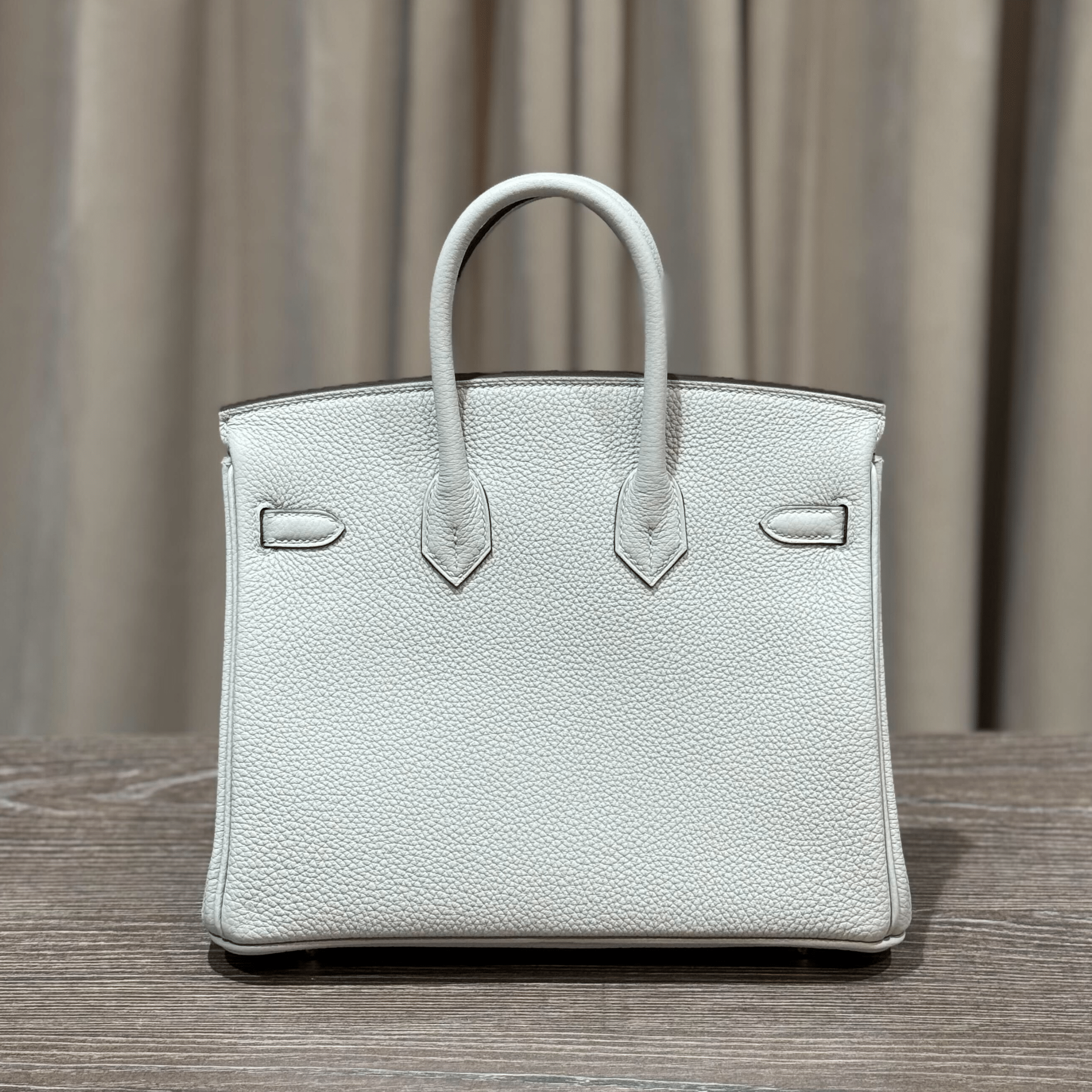 Hermès Bleu Glacier Birkin 25 Togo Palladium Hardware