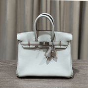 Hermès Bleu Glacier Birkin 25 Togo Palladium Hardware