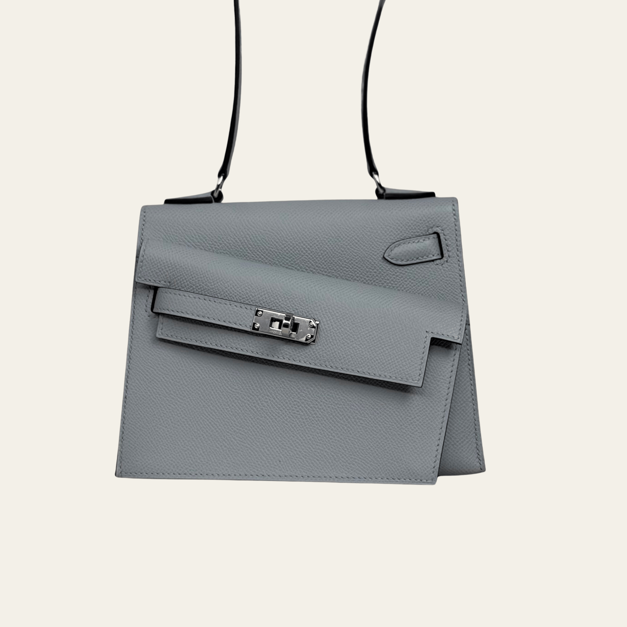 Hermès Bleu Glacier Mini Kelly En Désordre 20 – Blue Kelly Sellier