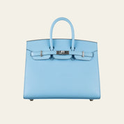 Hermès Celeste Birkin Sellier 25 Epsom Palladium Hardware