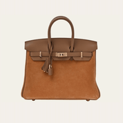 Hermès Chamois and Alezan Birkin 25 Grizzly and Swift Electrum Hardware