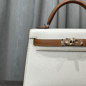 Hermès Craie and Gold Mini Kelly Sellier 20 Epsom Gold Hardware Hermès Special Order HSS