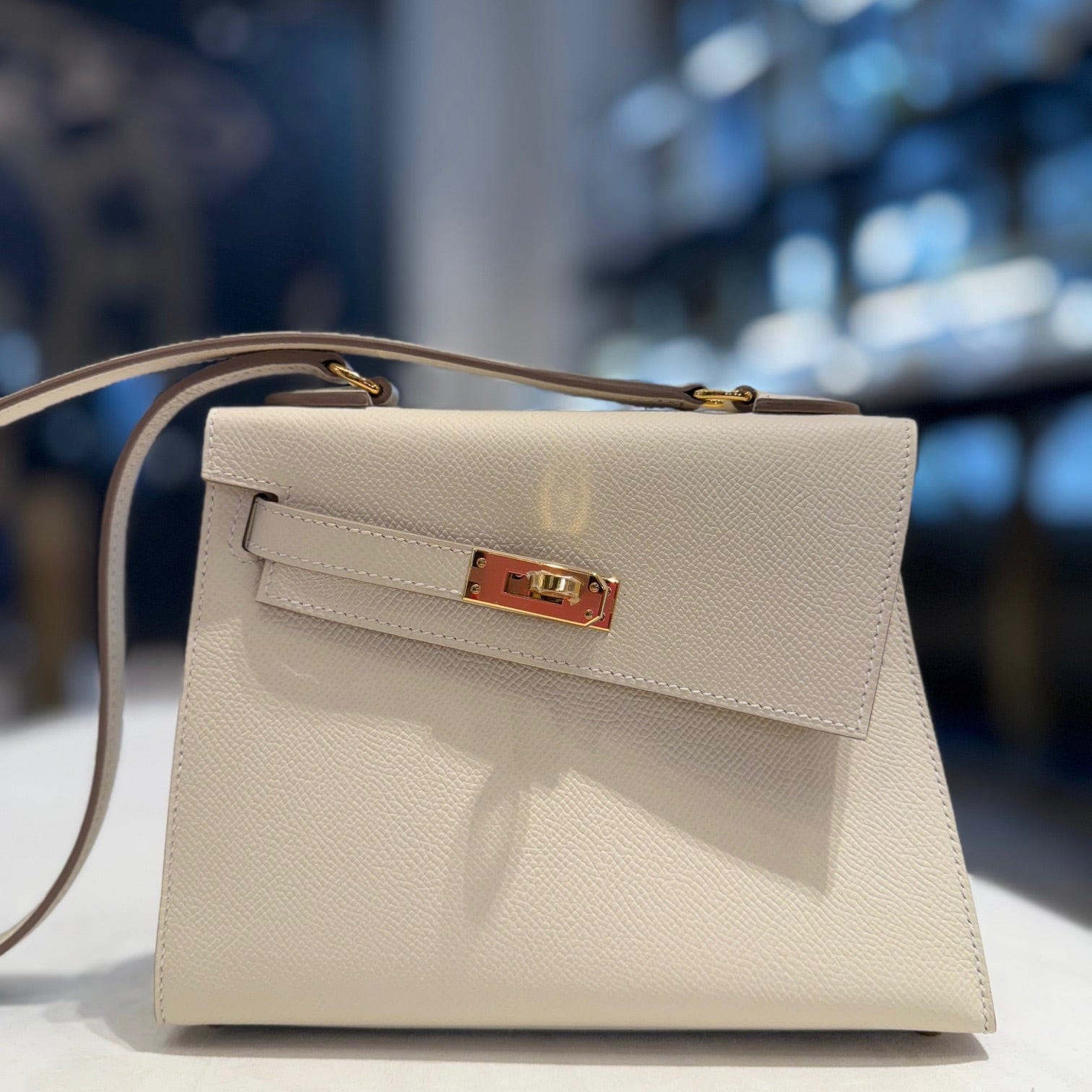 Hermès Craie Mini Kelly En Desordre 20 Epsom Gold Hardware Limited Edition