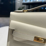 Hermès Craie Mini Kelly En Desordre 20 Epsom Gold Hardware Limited Edition