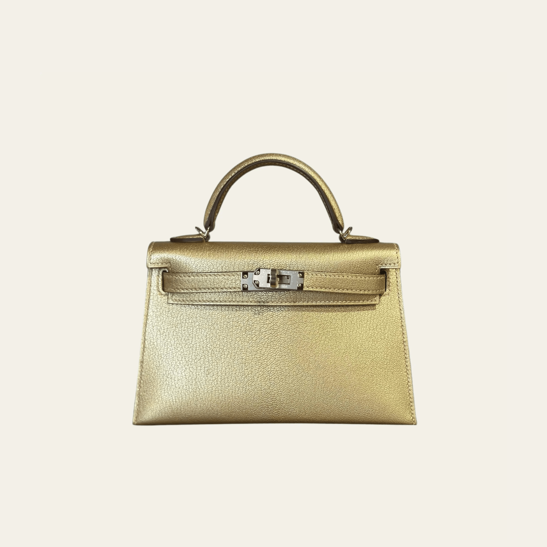 Hermès Dore Mini Kelly – Gold Kelly Sellier Chevre Chamkila