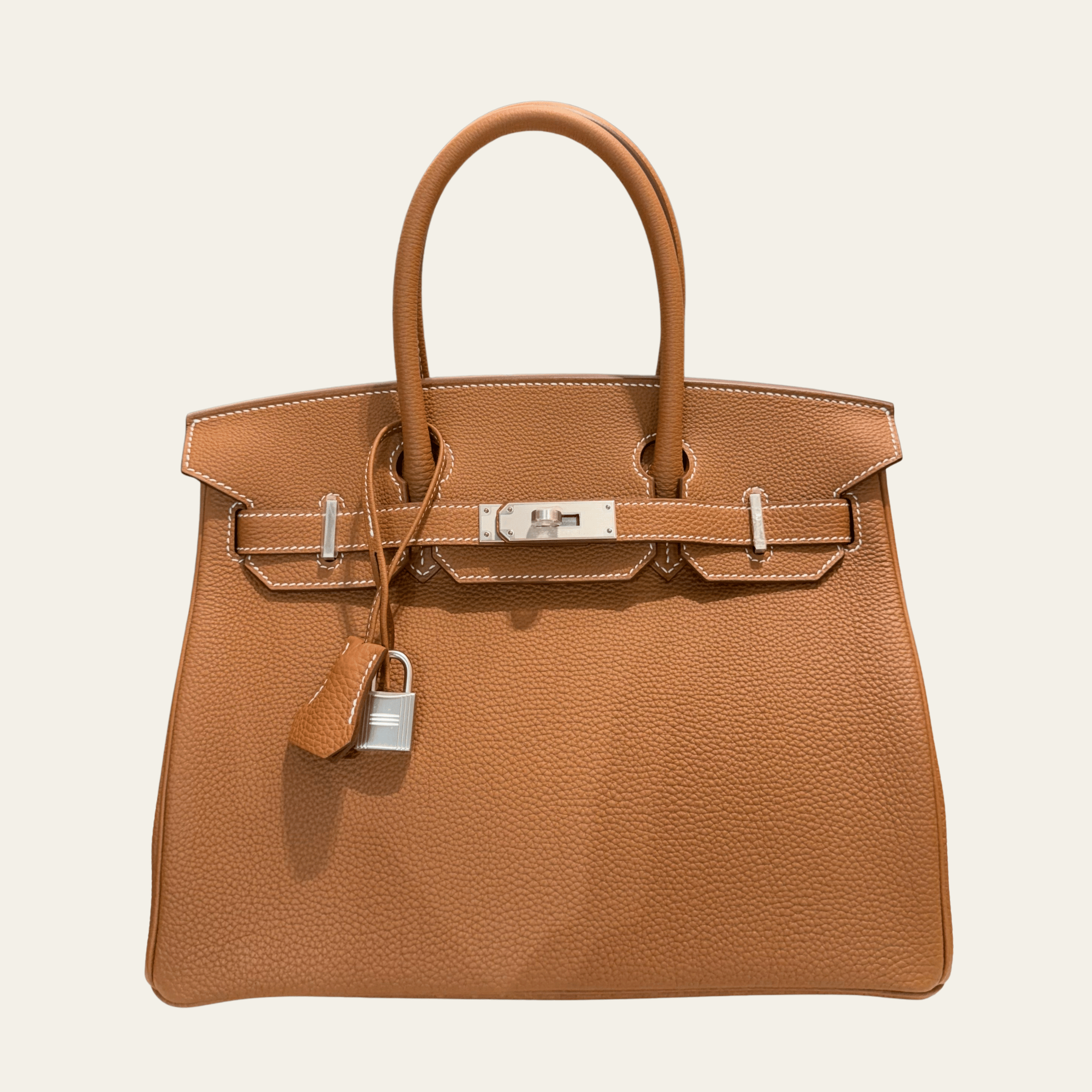 Hermès Birkin 30 Gold – Brown Birkin Bag Togo Brushed Palladium