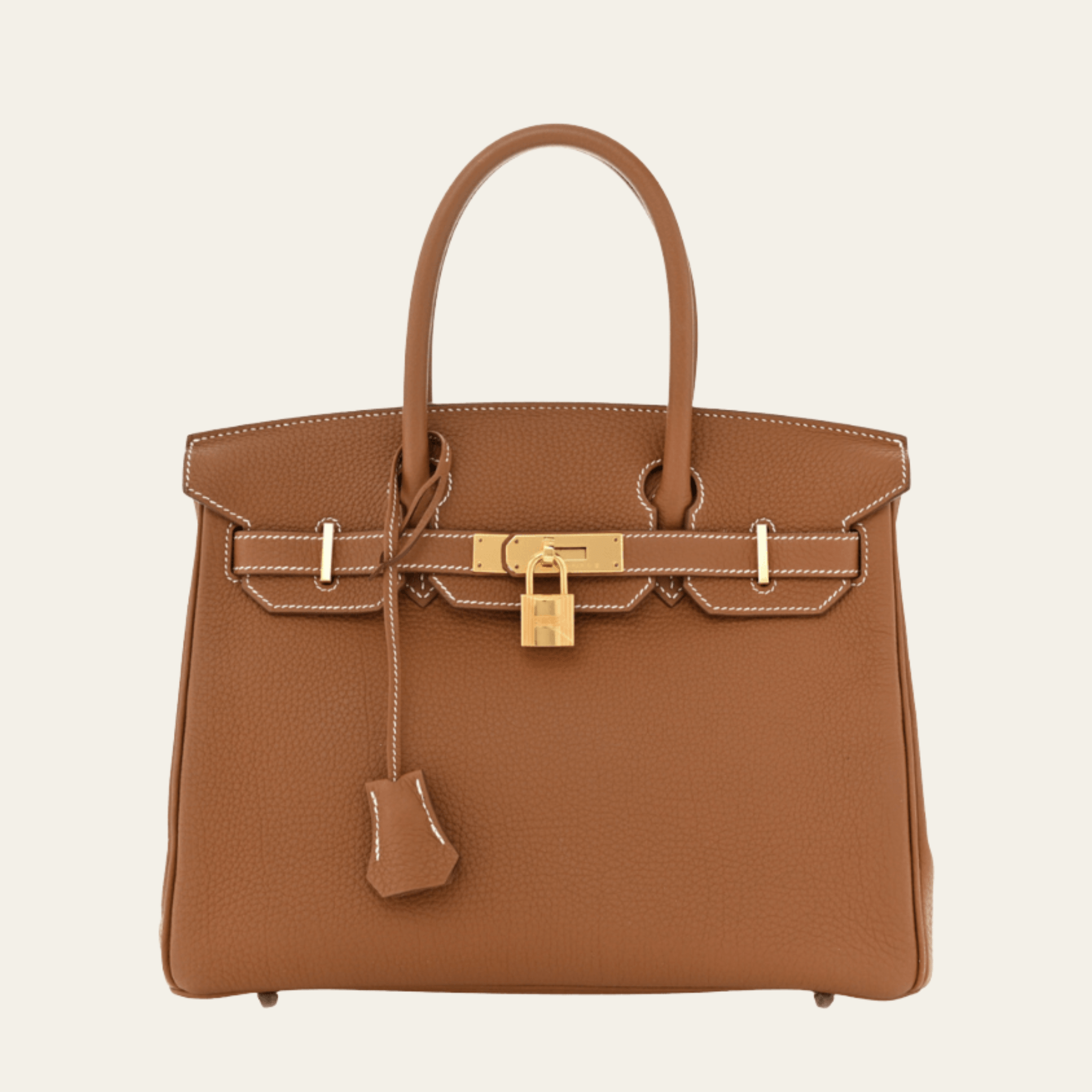 Hermès Birkin 30 Gold – Brown Birkin Bag Togo Gold Hardware