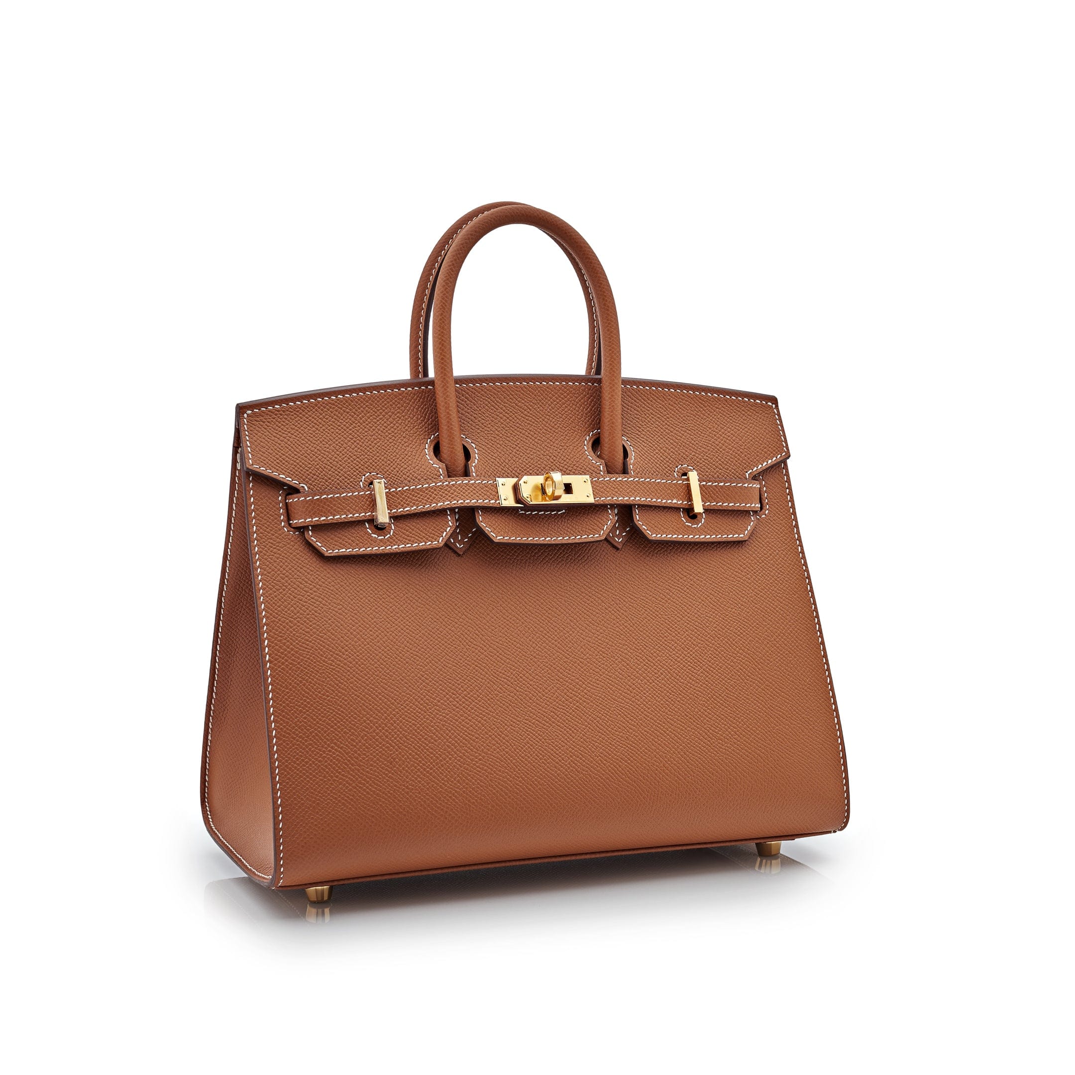 Hermès Gold Birkin Sellier 25 Epsom Gold Hardware