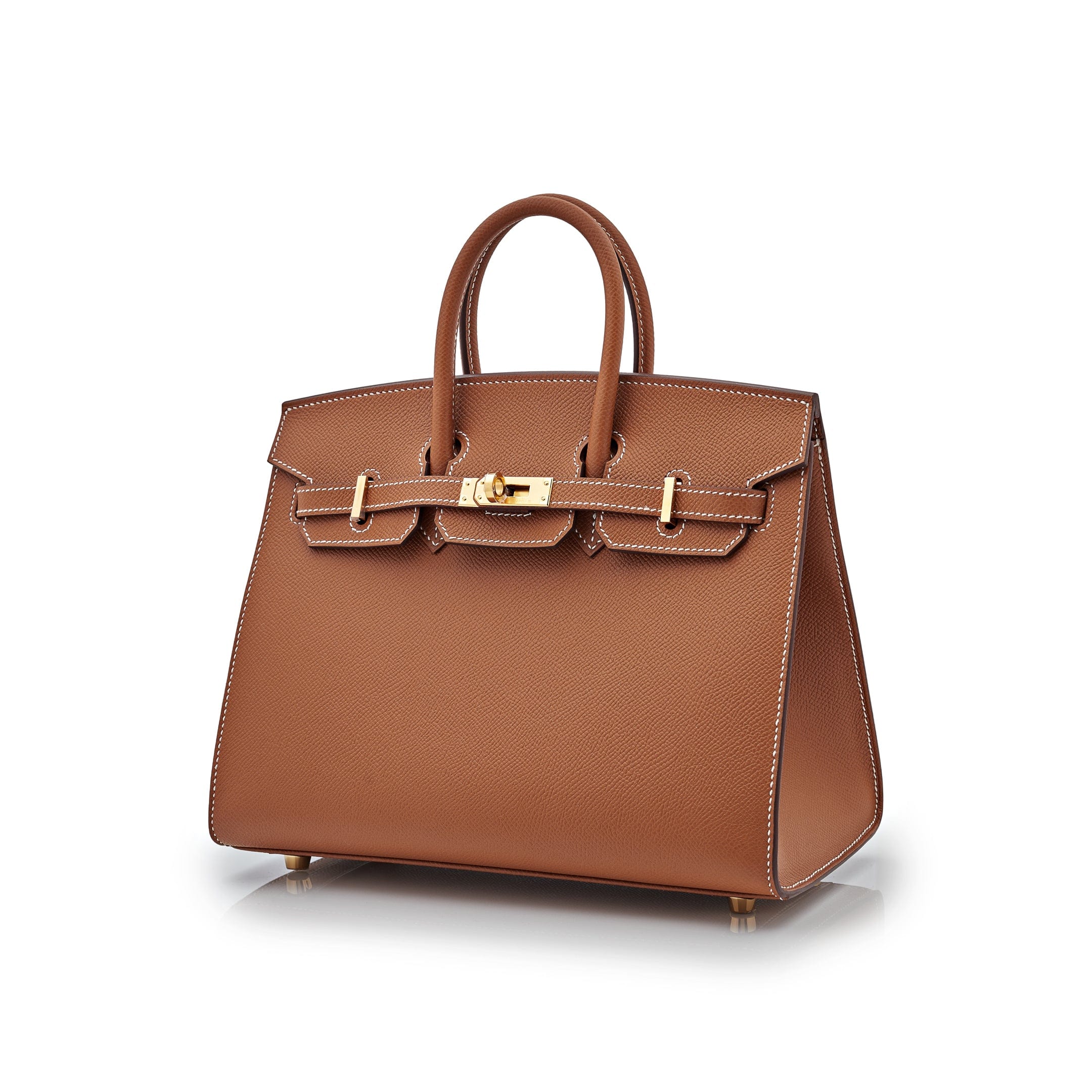 Hermès Gold Birkin Sellier 25 Epsom Gold Hardware