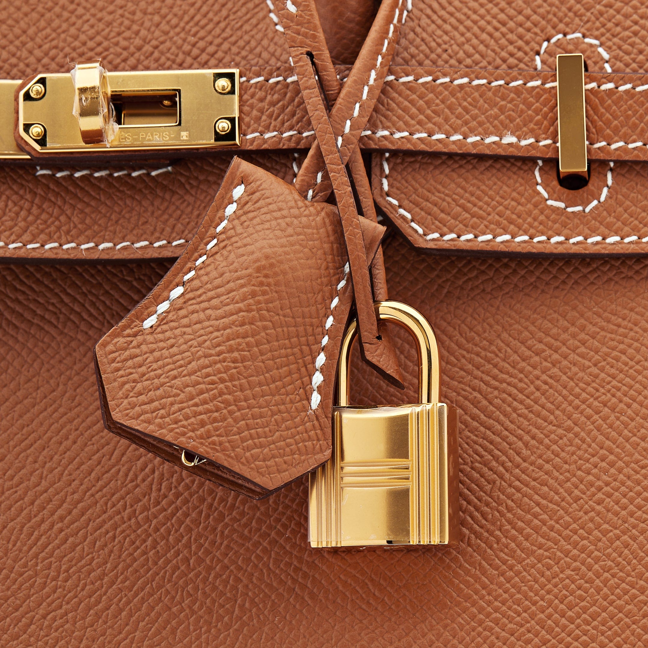 Hermès Gold Birkin Sellier 25 Epsom Gold Hardware