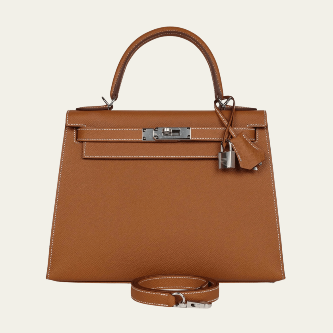 Hermès Kelly II 28 Sellier Epsom Palladium Hardware – 100