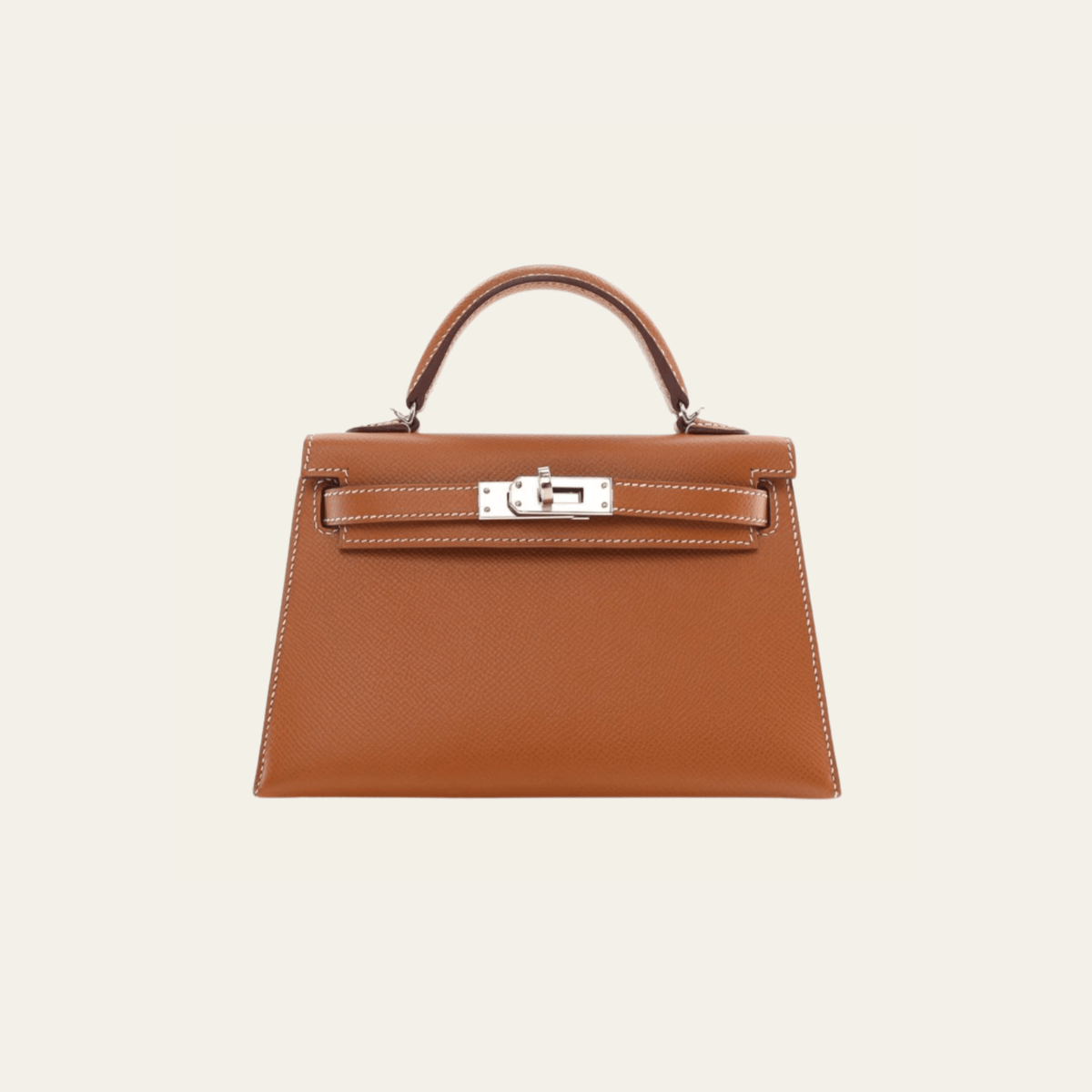 Hermès Gold Mini Kelly Sellier 20 Epsom Palladium Hardware