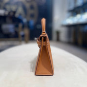 Hermès Gold Mini Kelly Sellier 20 Epsom Palladium Hardware