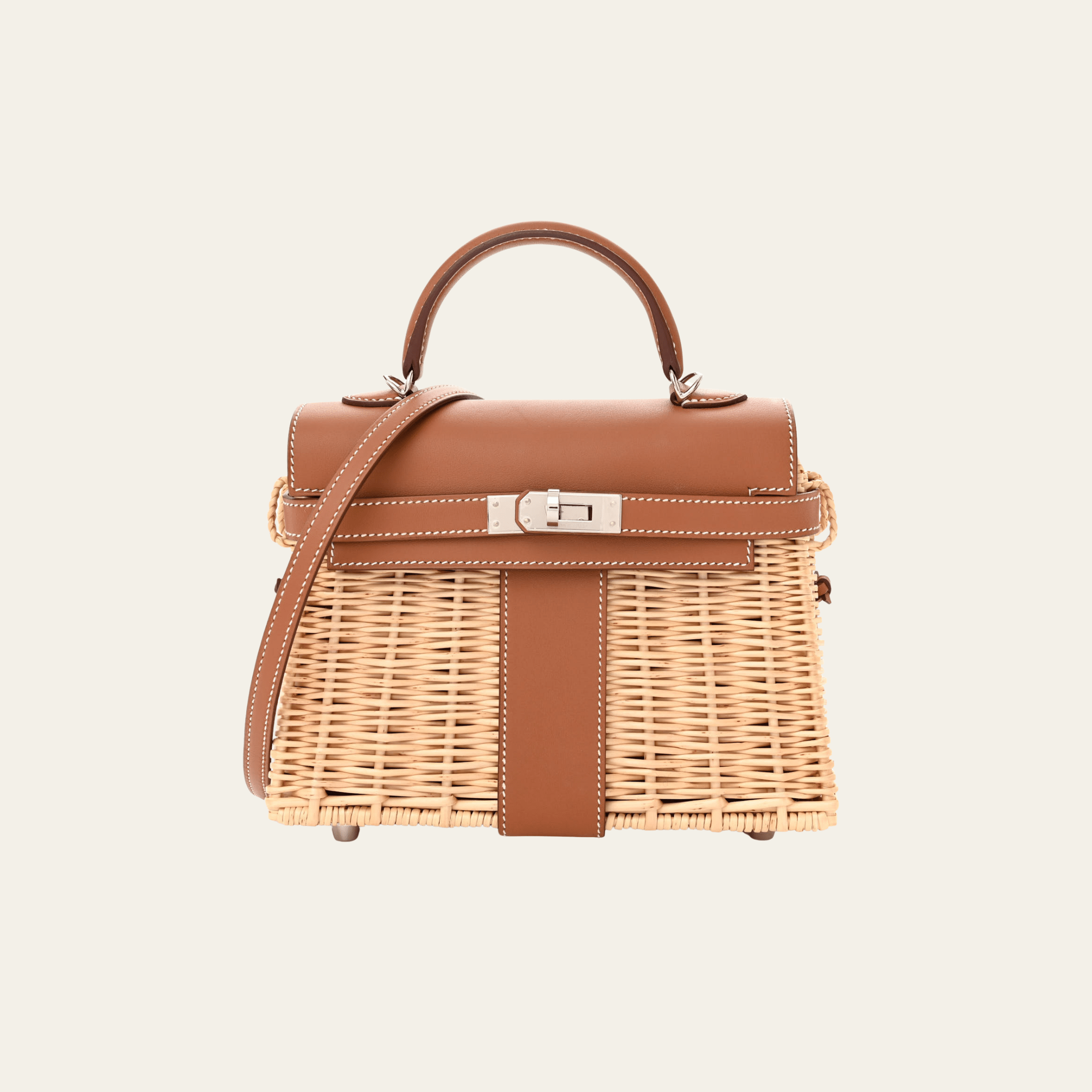 Ki様 1991年製 エルメス ミュズリエール ミニ かご ハンドバッグ Hermès Dore Mini Kelly - Metallic Mini Kelly - Bronze Mini Kelly