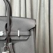 Hermès Gris Etain Birkin 25 Togo Palladium Hardware