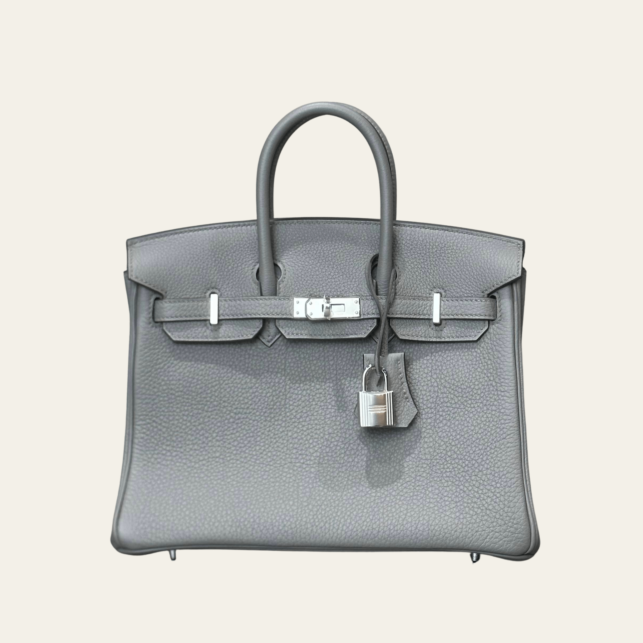Hermès Birkin Togo Gris Etain Palladium Hardware – 100% Authentic