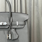 Hermès Gris Meyer Birkin 25 Togo Palladium Hardware