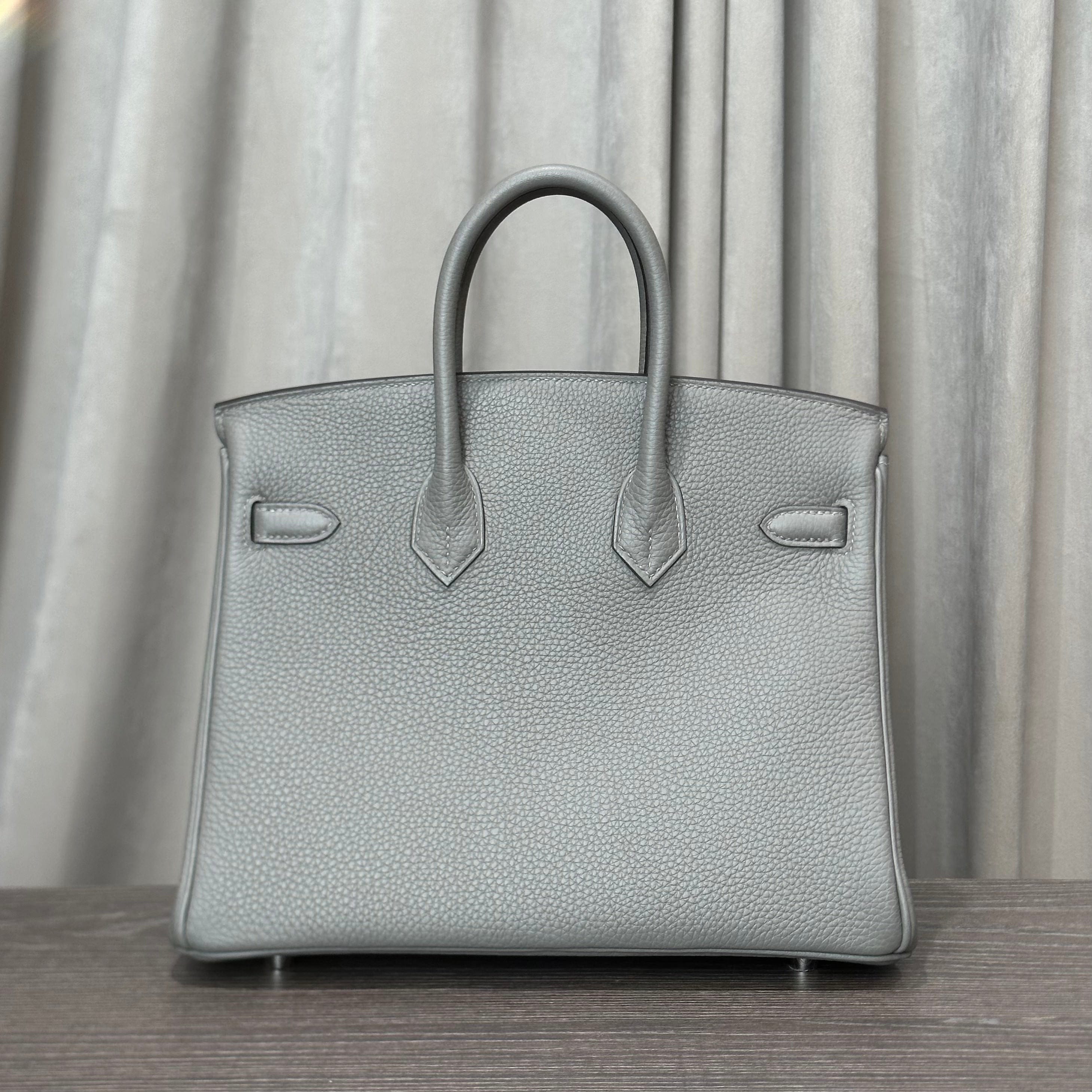 Hermès Gris Meyer Birkin 25 Togo Palladium Hardware